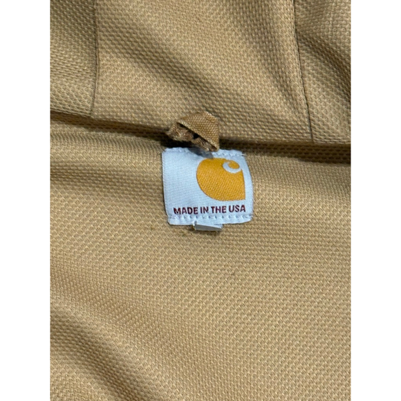 Vintage Carhartt J131 BRN Hooded Duck Jacket Sz XL USA Made Union Quilted Lined - Picture 9 of 9